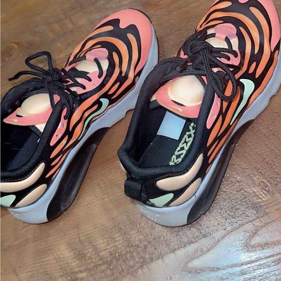 Nike Women's Sneakers in Black, Neon Orange/Pink, and Mint - Picture 1 of 2